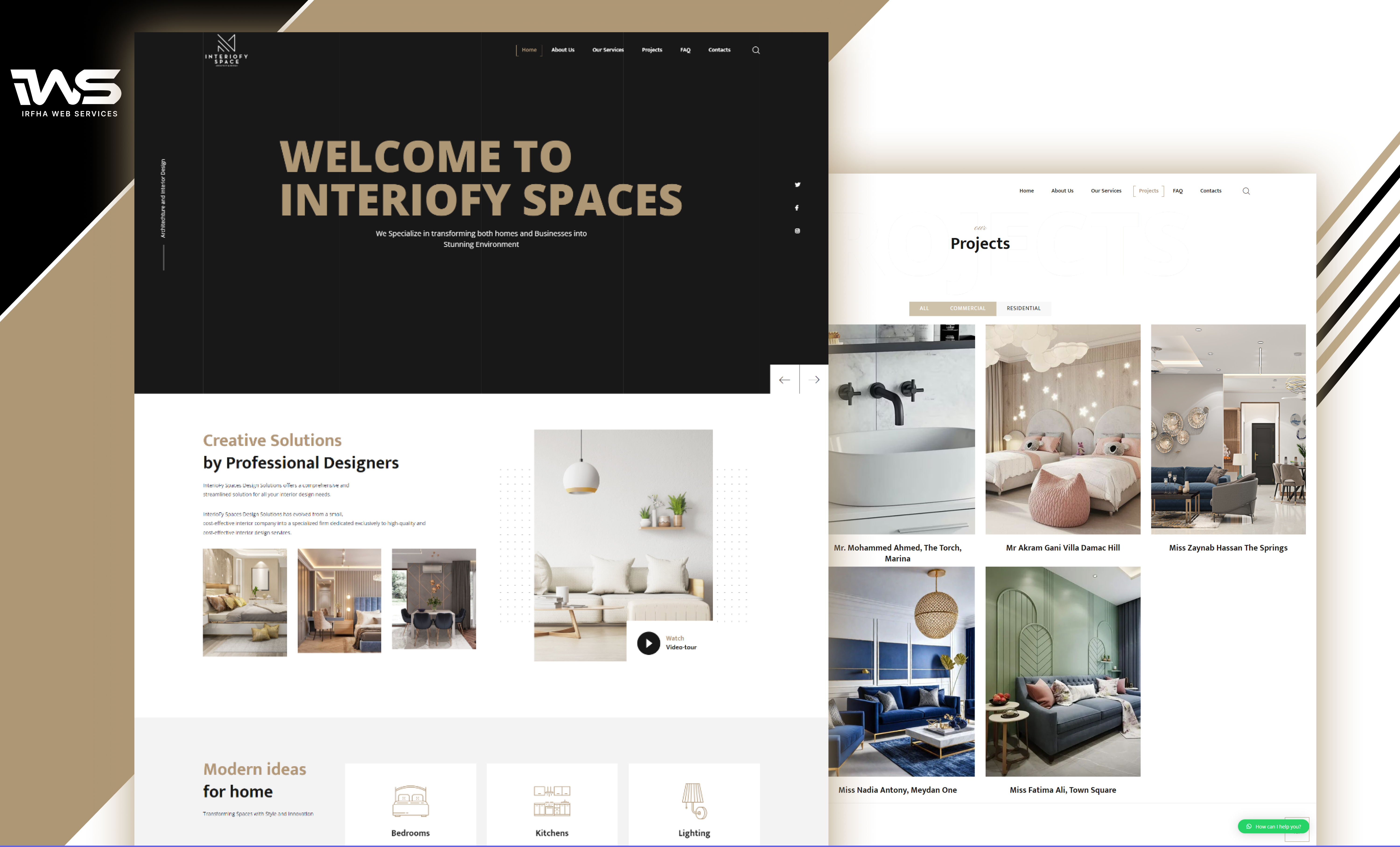 Interior & Exterior Designing Website